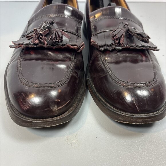 Bostonian Florentine Men\'s Cordovan Leather Kiltie Tassel Loafers 11 W25198 main image 4